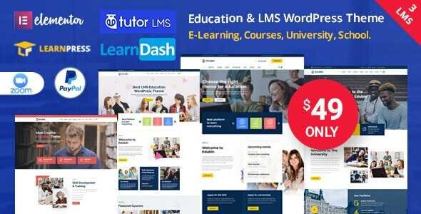 edubin gpl theme v81327 online courses education wordpress website