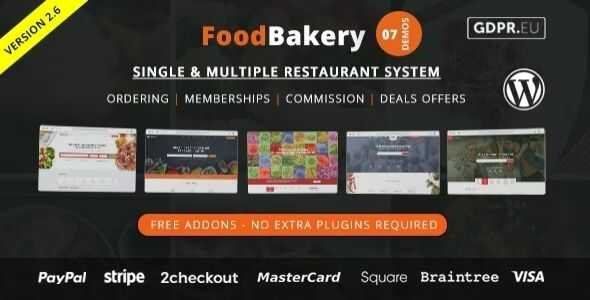foodbakery theme gpl v33 food delivery restaurant directory wordpress theme