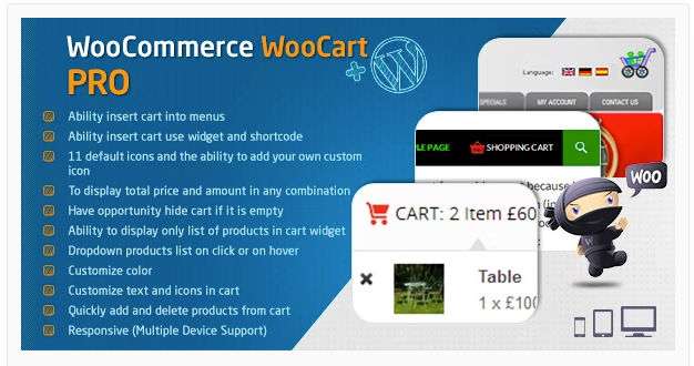 WooCart Pro Dropdown Cart for WooCommerce by Plugiton CodeCanyon