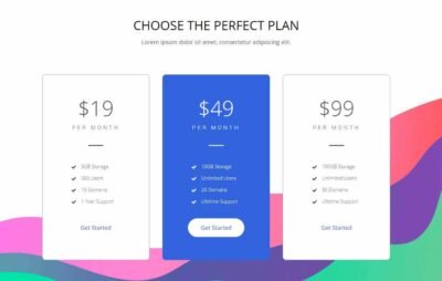 elementor pricing table template 1