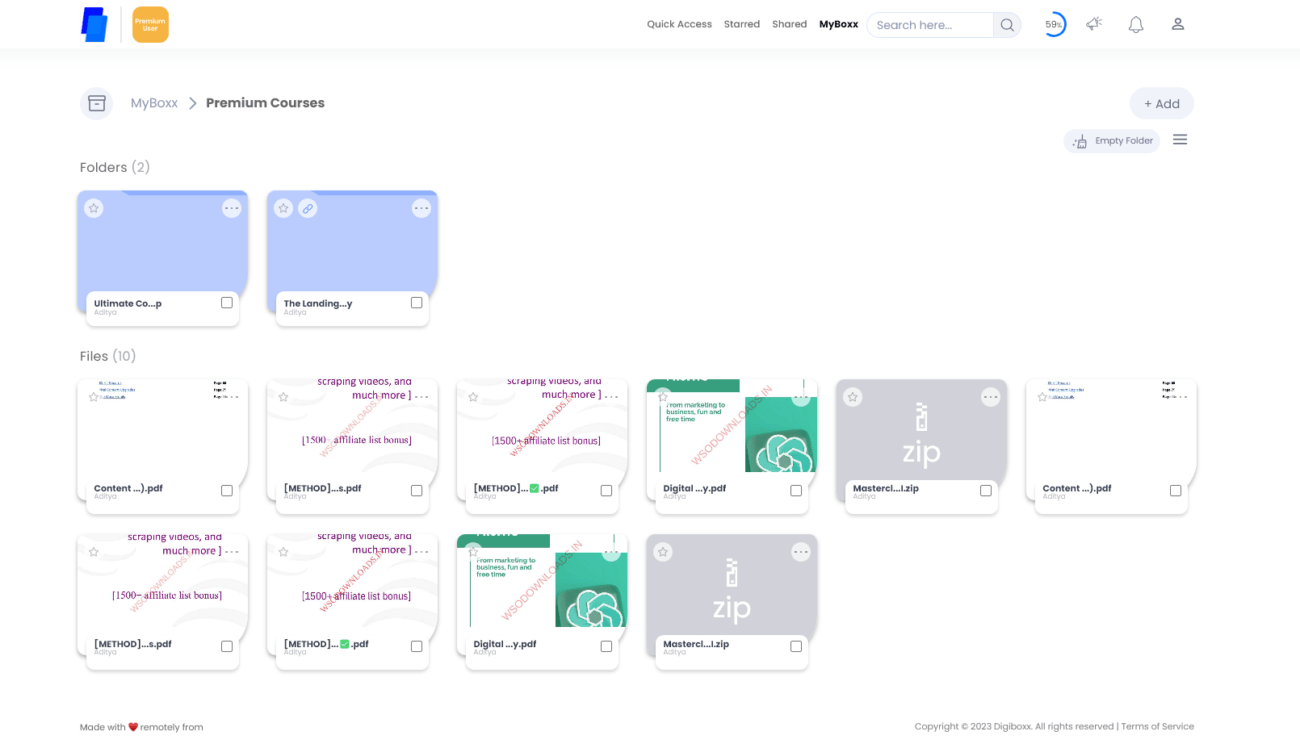 Premium Courses 11 Share Store Files and Folders DigiBoxx Best File Sharing App