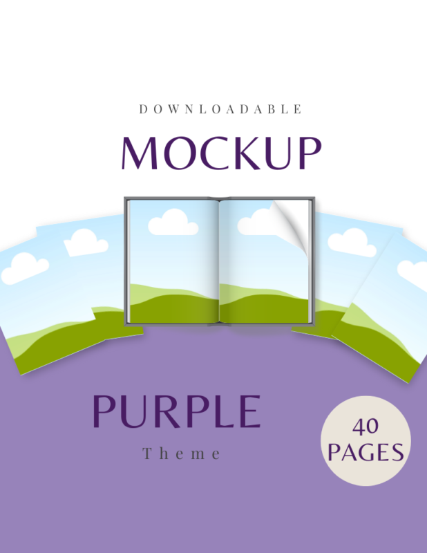 40 Purple Mockup Template