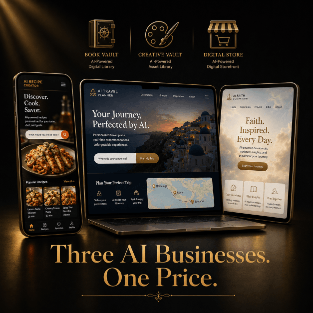 Product_Image AI Trio Bundle — 3 Done-For-You AI Websites - Image 1